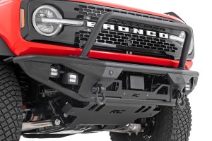 Ford Bronco Front Bumper - Rough Country - Tubular - Satin Black - '21-'25